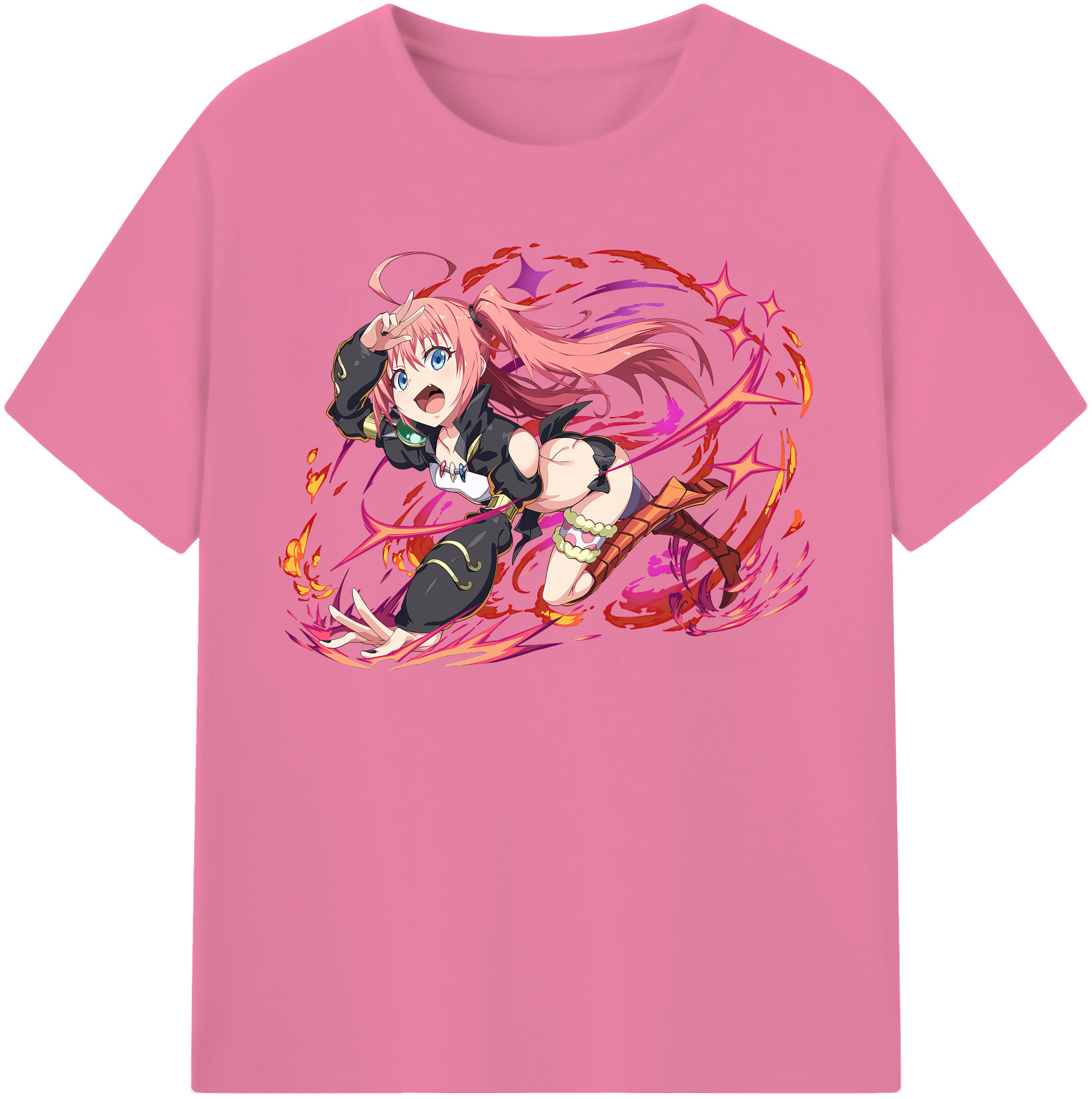 （画像用） 転スラ Regarding Reincarnated to Slime 綿100％半袖Tシャツ（フロントプリント）